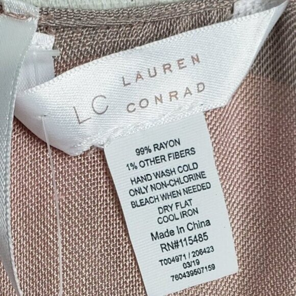 NWT LC Lauren Conrad Kimono Wrap Women's Metallic Striped Open Front OS - Picture 7 of 7